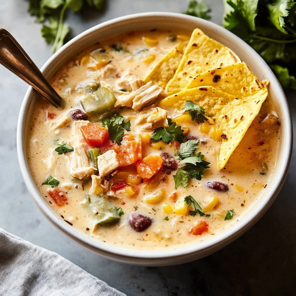 Creamy Chicken Tortilla Soup