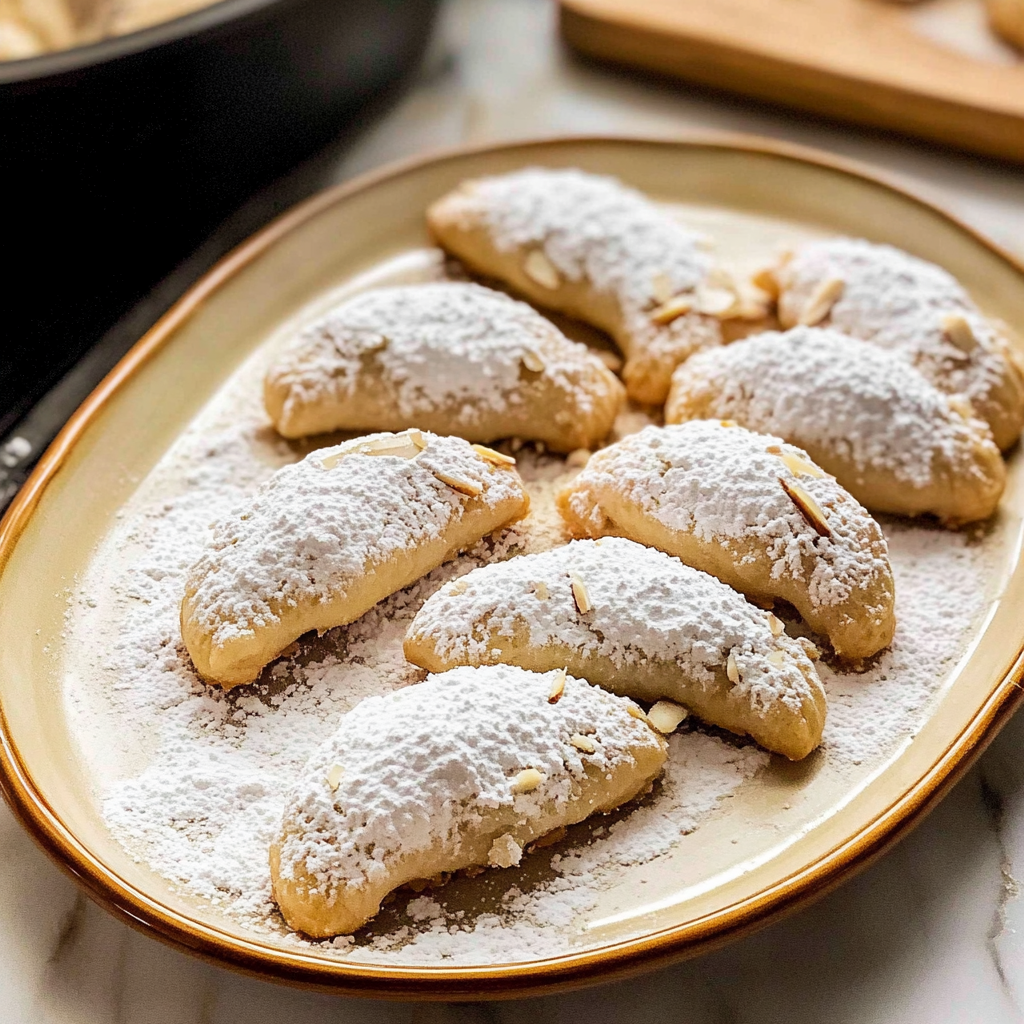 Almond Crescent Cookies