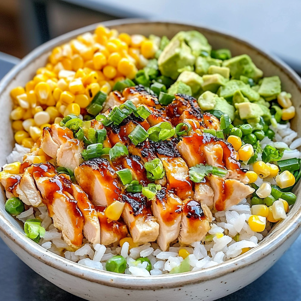 Street Corn Chicken Rice Bowl