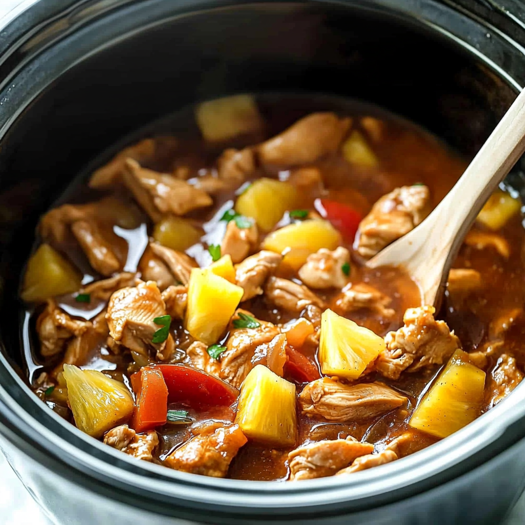 Sweet Hawaiian Crockpot Chicken