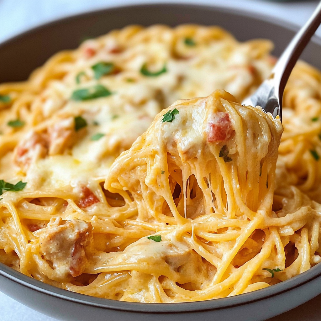 Cheesy Chicken Spaghetti