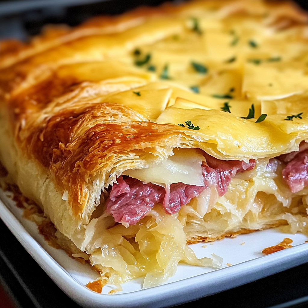  Reuben Crescent Bake