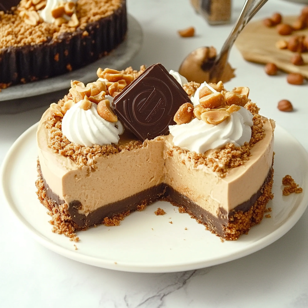 No Bake Peanut Butter Cheesecake